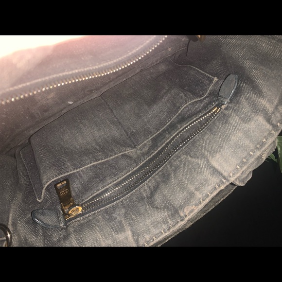 Prada black denim handbag - Picture 8 of 13
